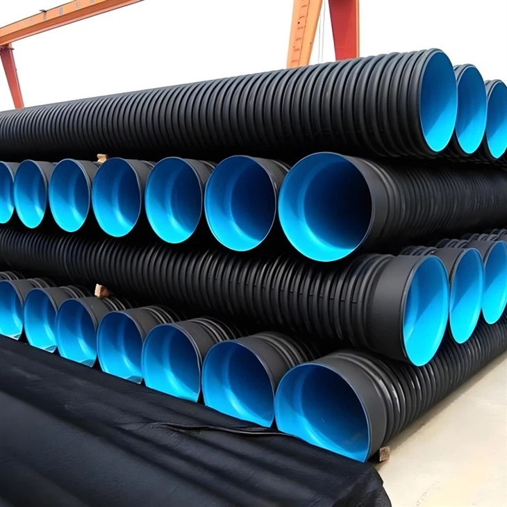 SN8 HDPE Double-Wall Corrugated Pipe factory